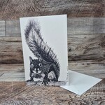 Dalouie's Greeting Card - Ink Squirrel