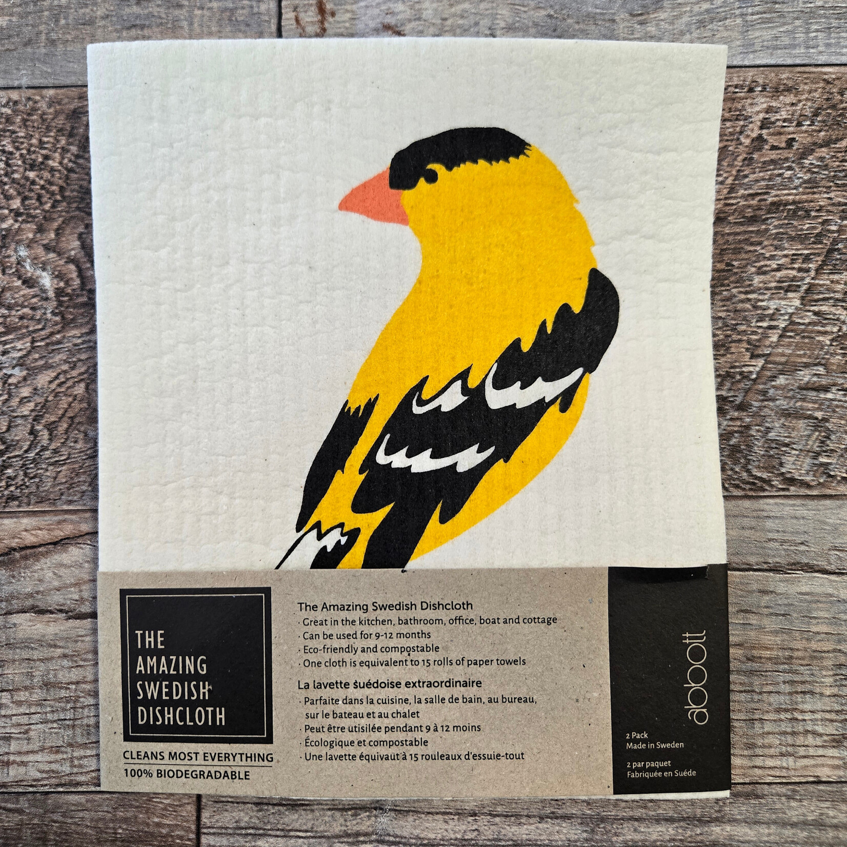 Swedish Dishcloths - Yellow Finch
