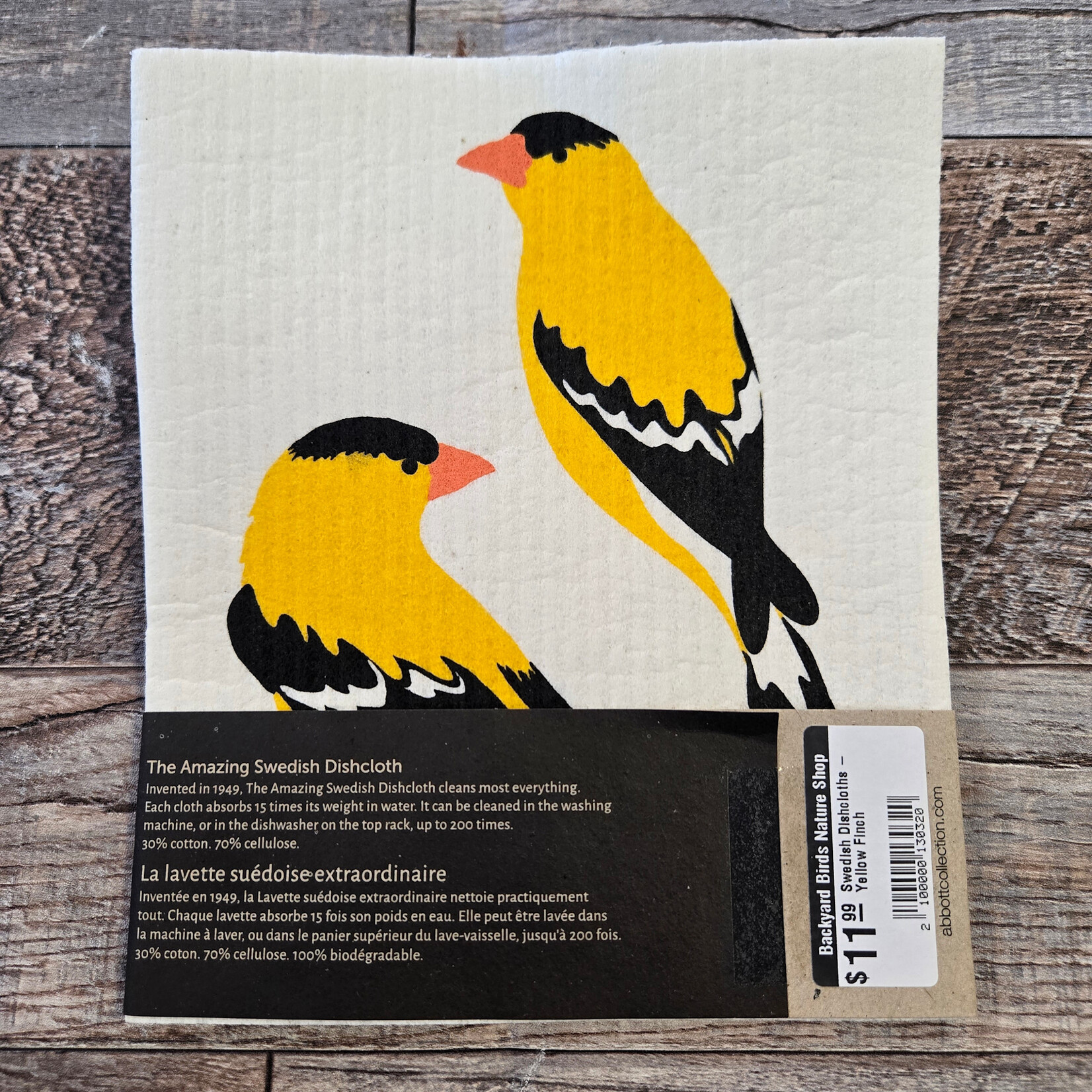 Swedish Dishcloths - Yellow Finch