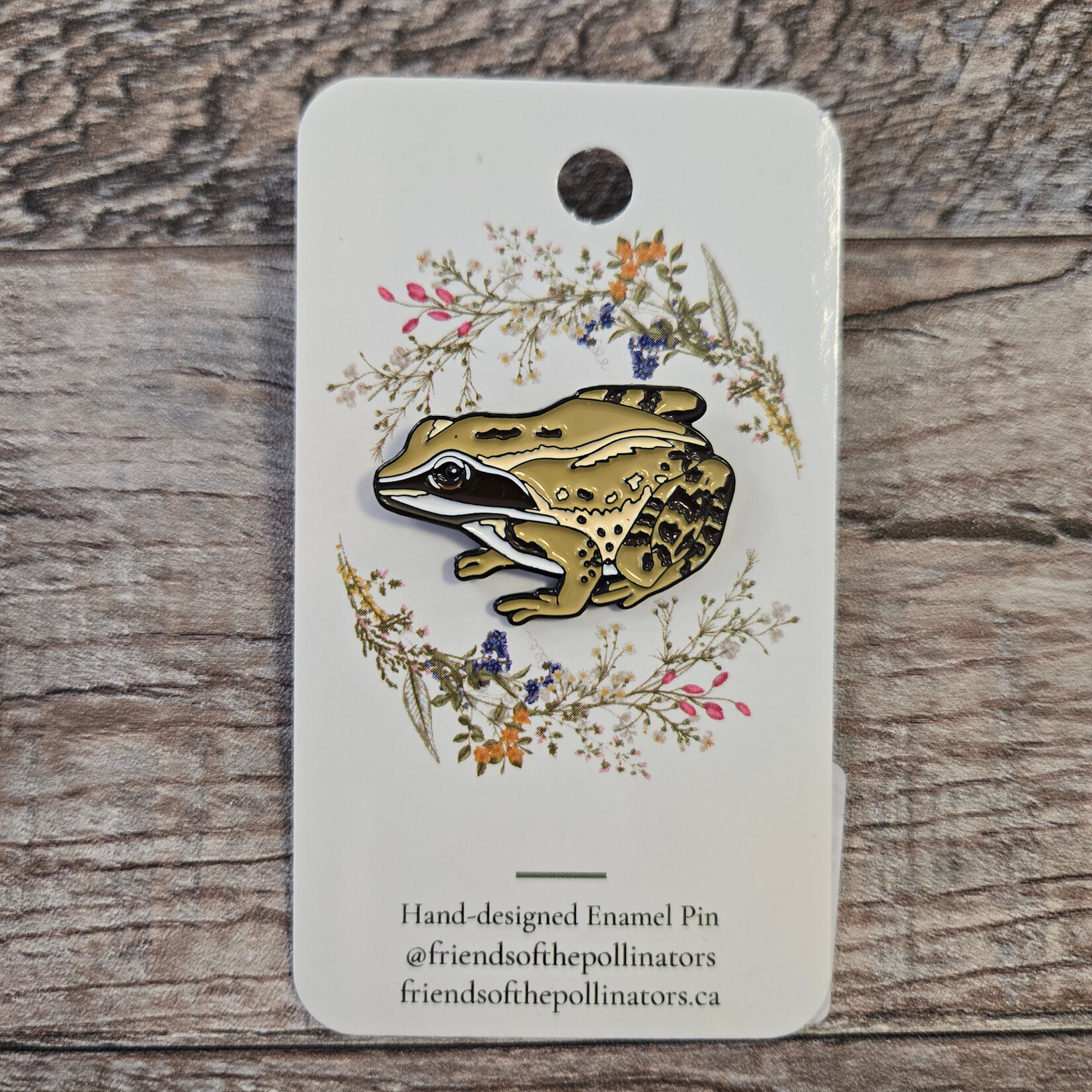 Jasper's Wood Frog Enamel Pin