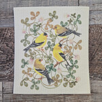 Swedish Dishcloths - Yellow Finches & Clover