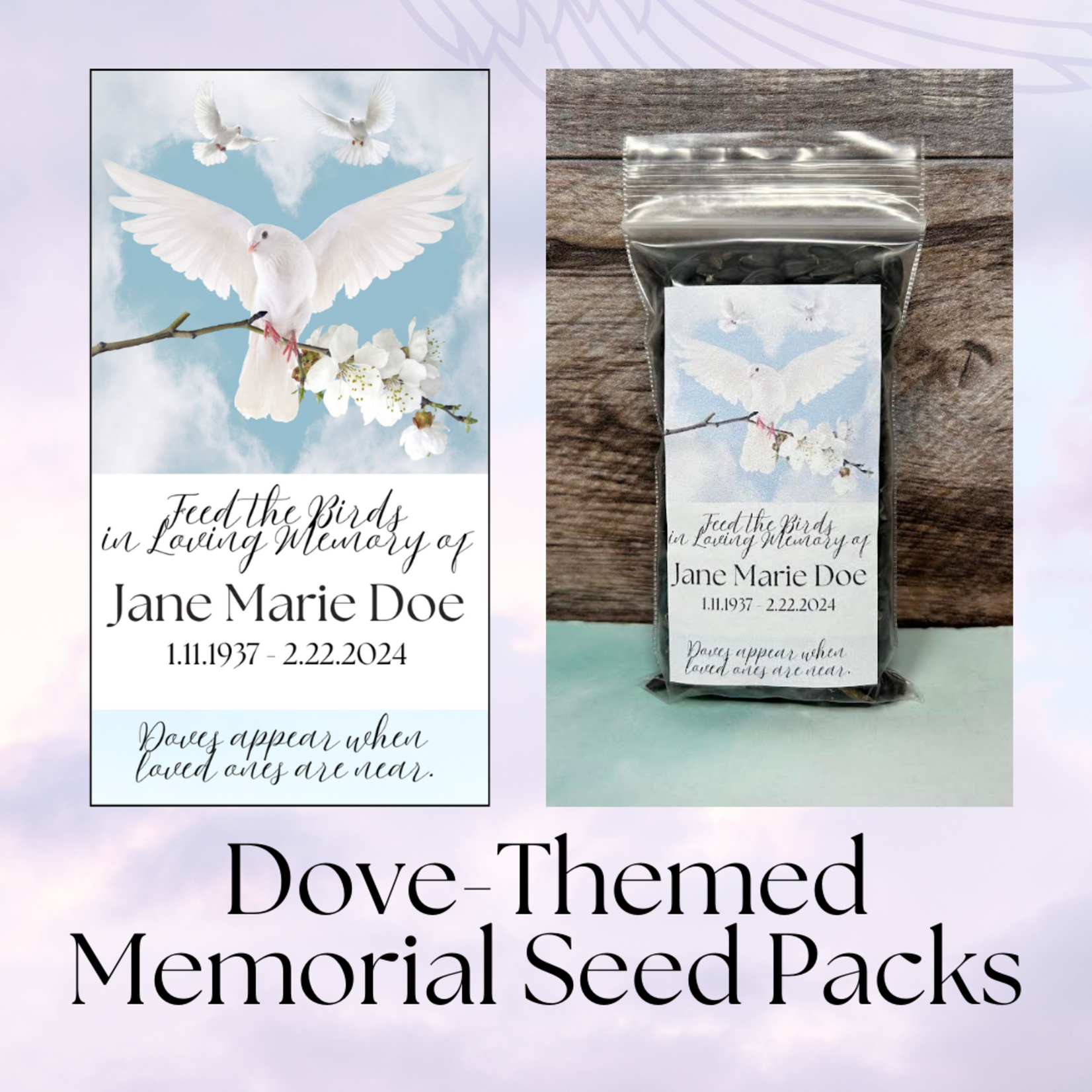 Memorial Bird Seed Bags (set of 40)