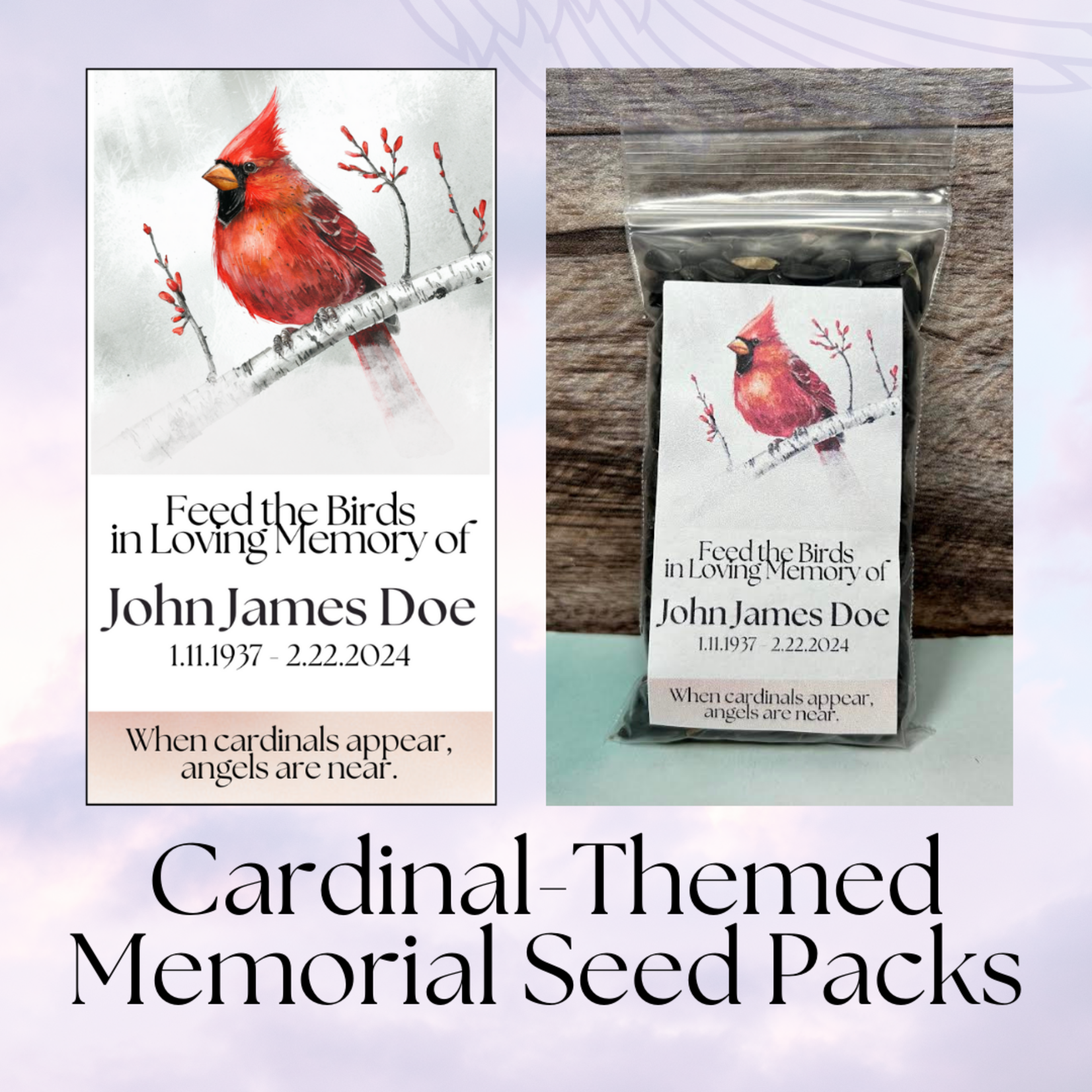 Memorial Bird Seed Bags (set of 40)
