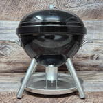 Mini Kettle Grill BBQ Bird Feeder - Black