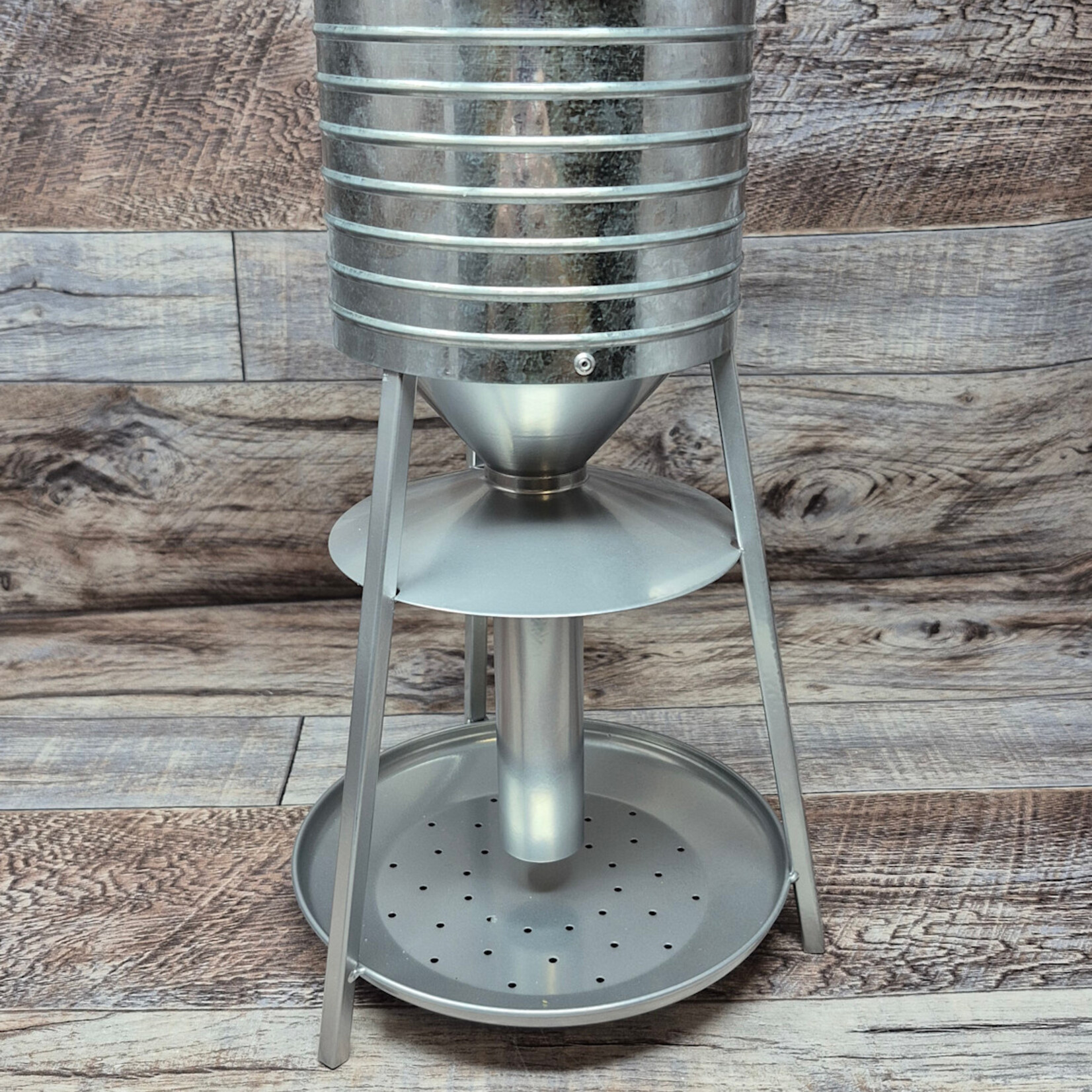 Galvanized Silver Rustic Water Tower Feeder