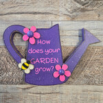 Sharon's Watering Can Garden Sign