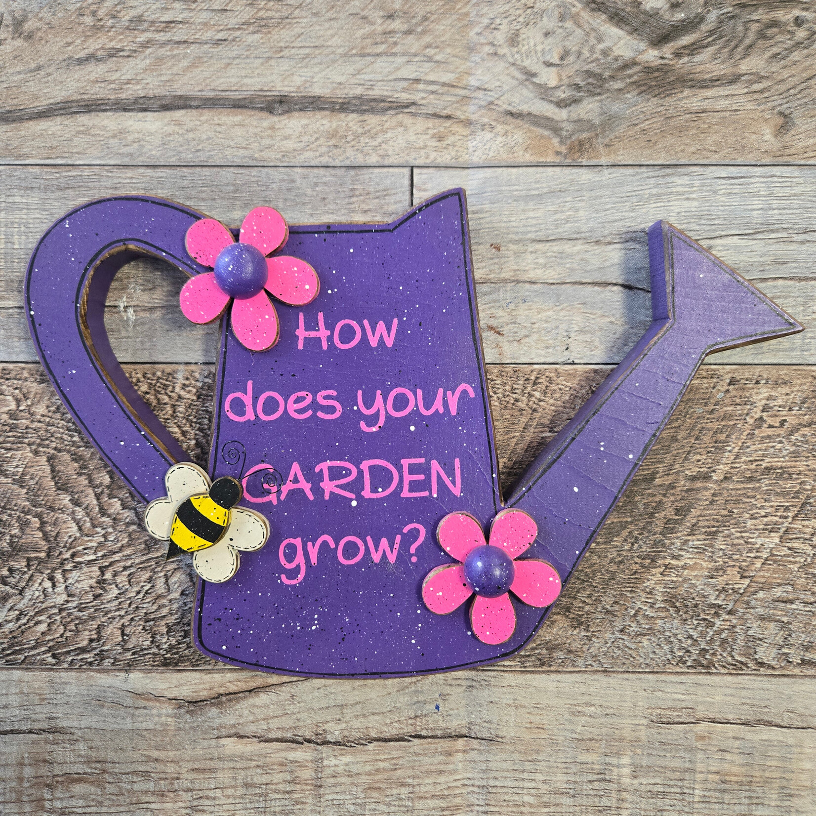 Sharon's Watering Can Garden Sign