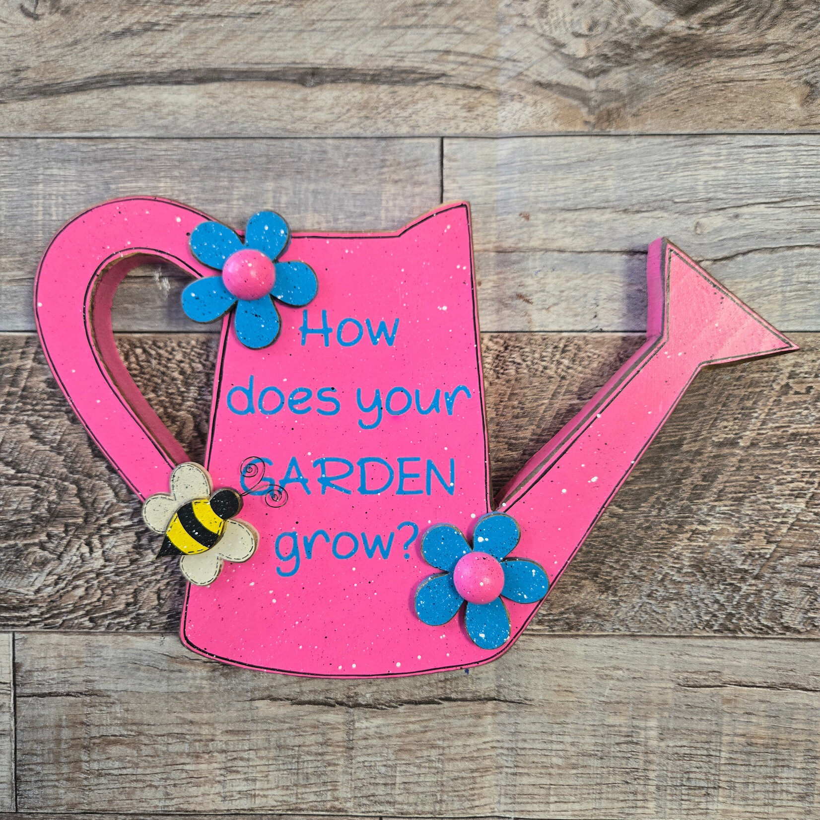 Sharon's Watering Can Garden Sign