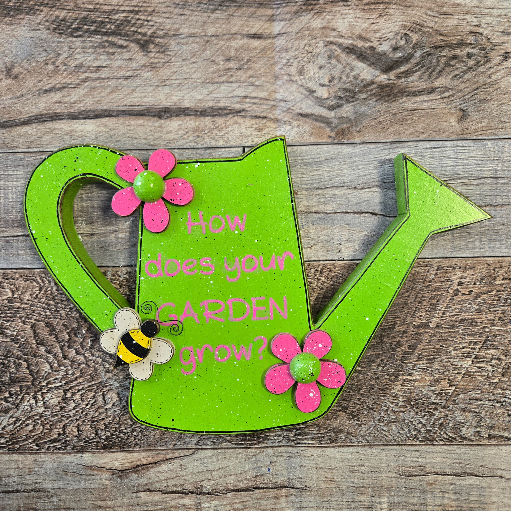Sharon's Watering Can Garden Sign