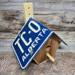Carl's Cedar License Plate Bird House - Regular