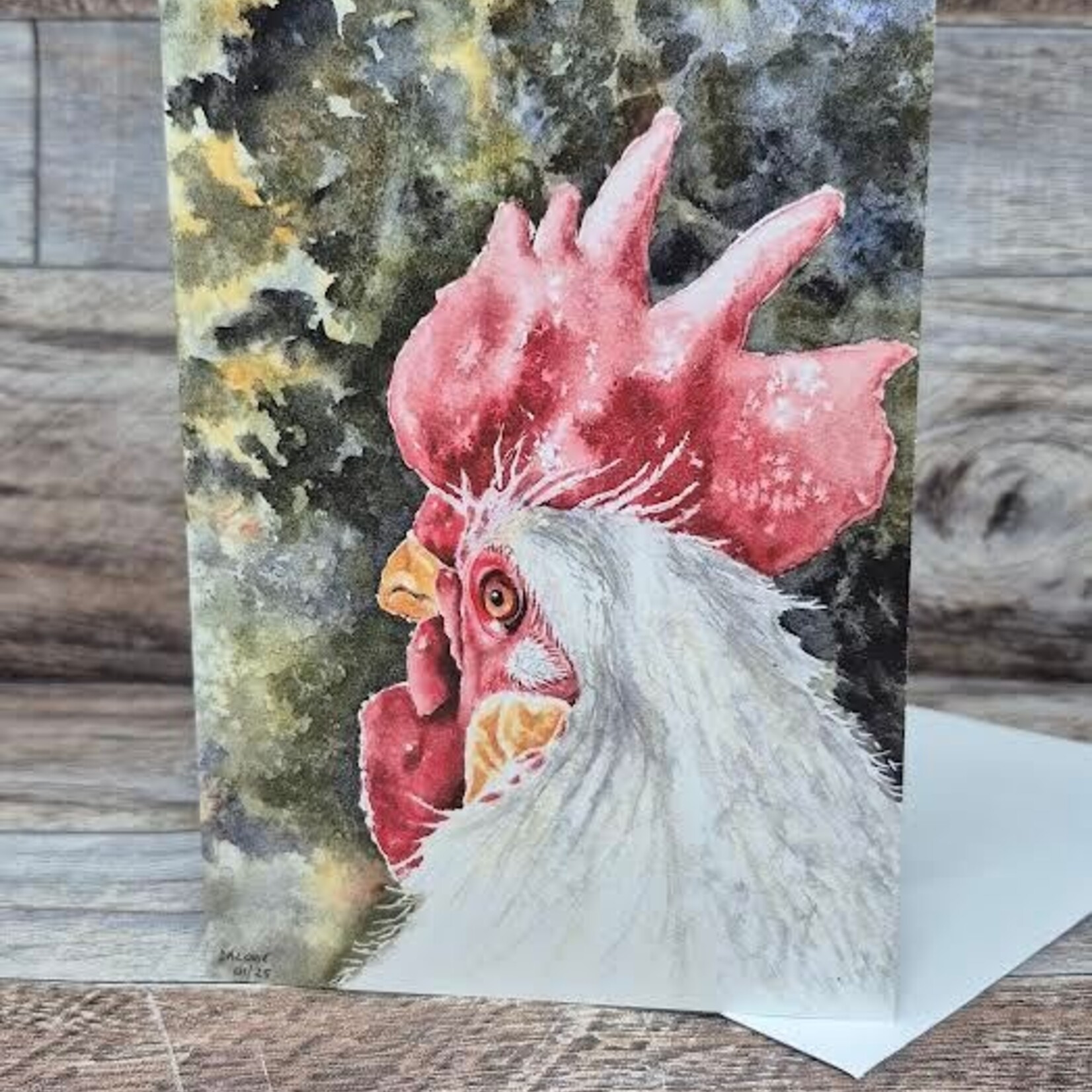 Dalouie's Greeting Card - Watercolour Cluck Norris
