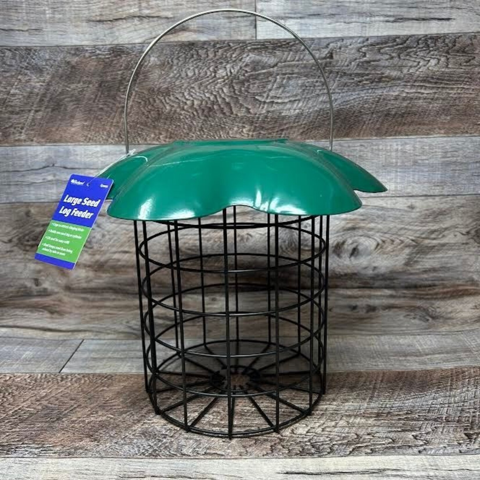 Large Green Seed Log Feeder