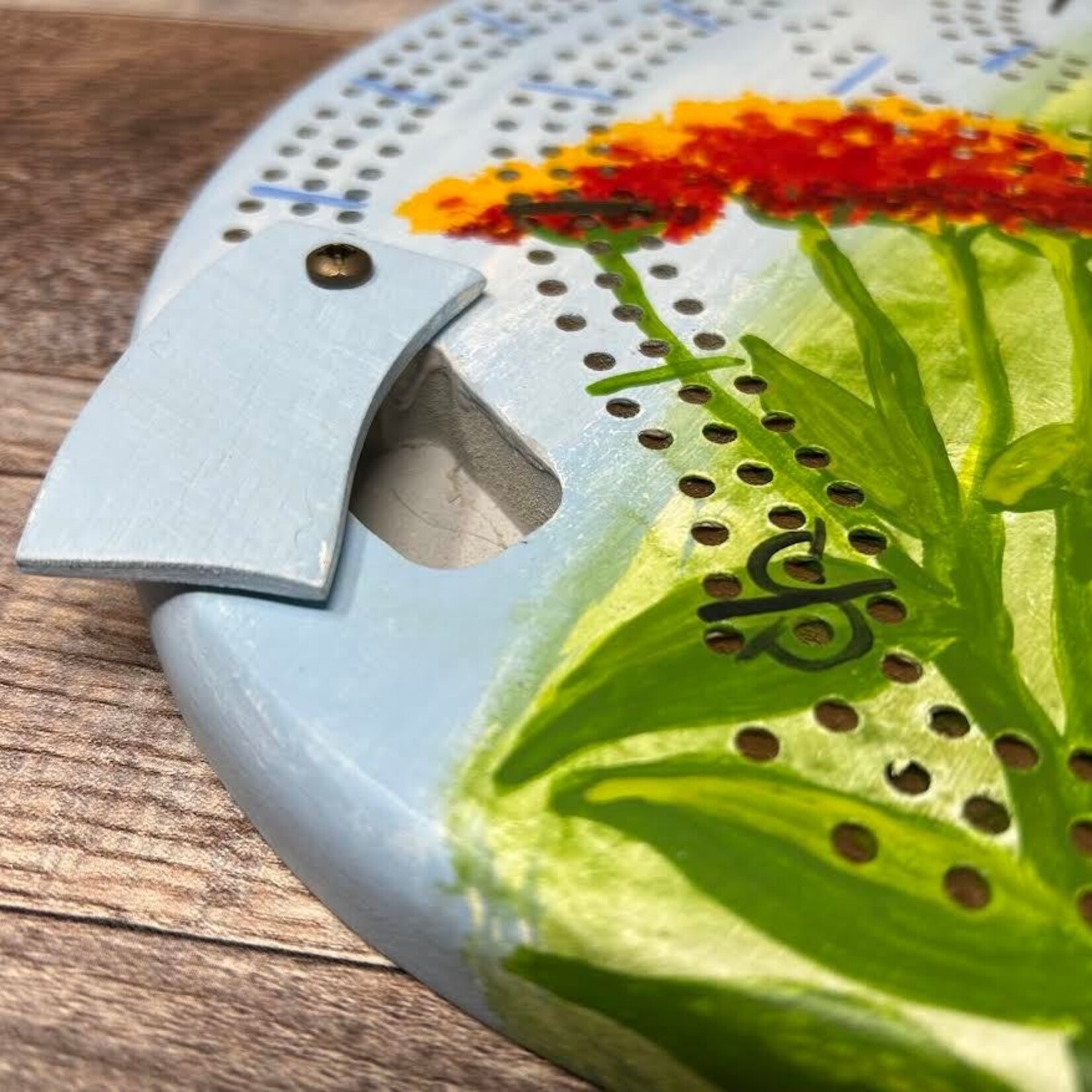 Riddle Cribbage Board - Hummingbird