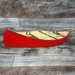 Riddle Cribbage Board - Canoe
