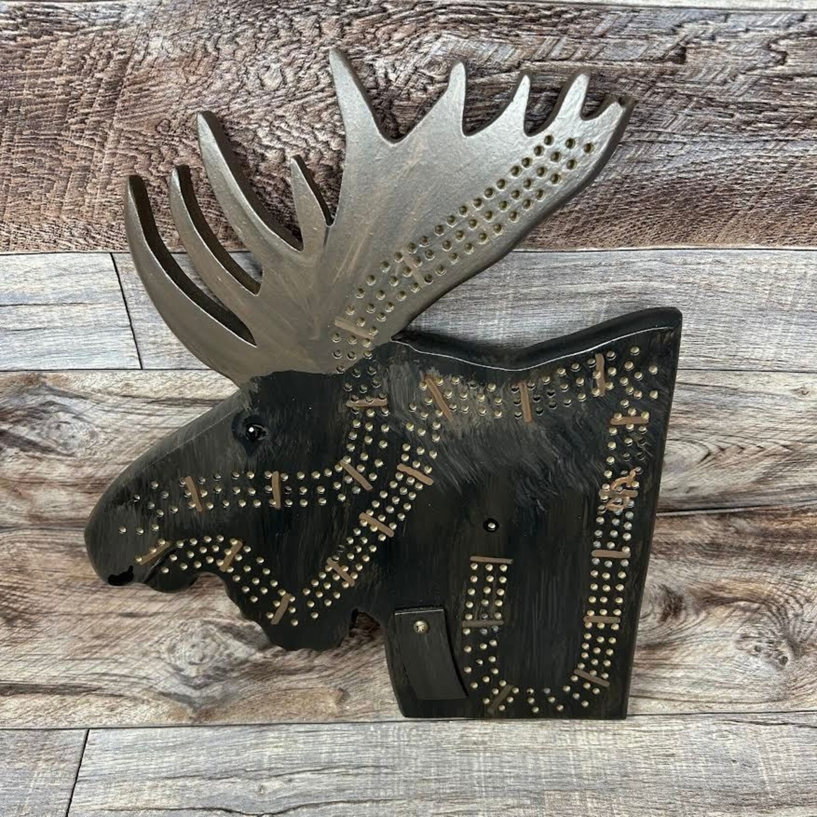 Riddle Cribbage Board - Moose