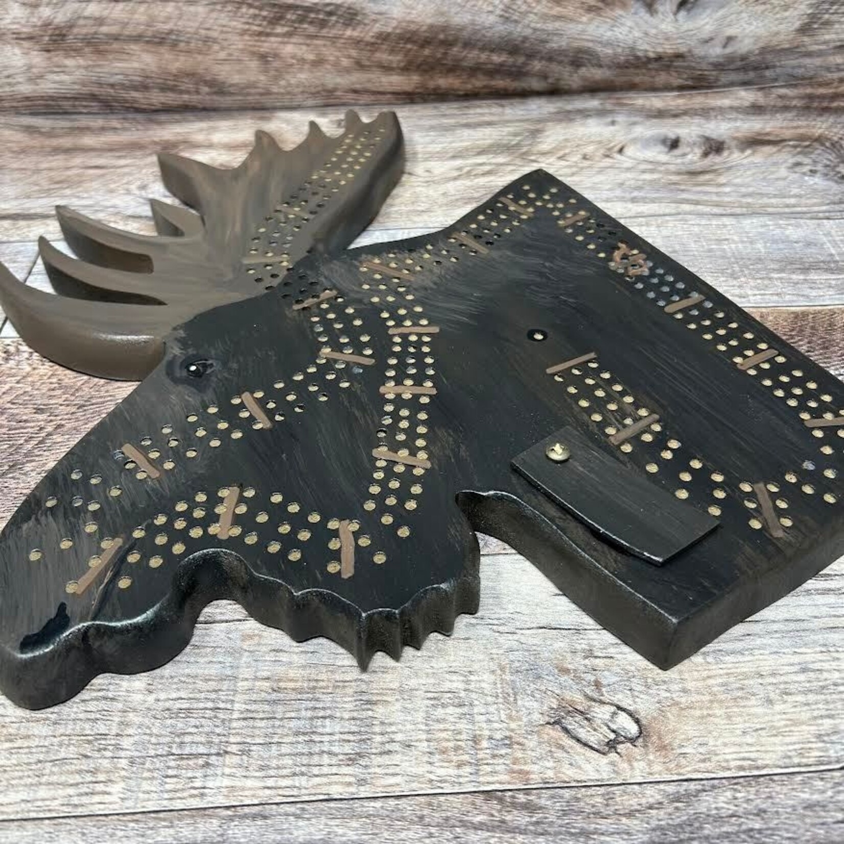 Riddle Cribbage Board - Moose