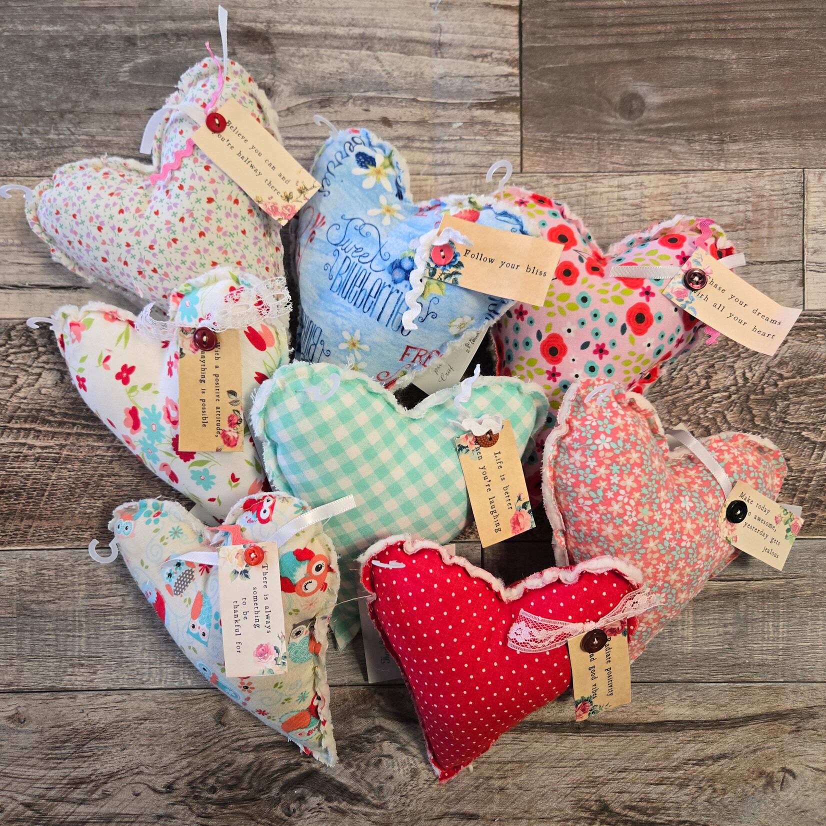 Connie's Single Fabric Decor Heart - $9