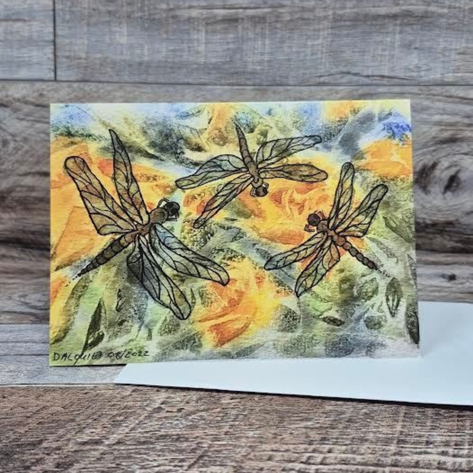 Dalouie's Greeting Card - Dragonflies