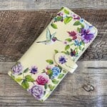 Large Shagwear Wallet - Cream Hummingbirds