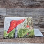 Dalouie's Greeting Card - Red Capped Mushroom
