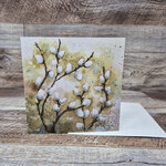Dalouie's Greeting Card - Watercolour Pussy Willows