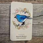 Jasper's Mountain Bluebird Enamel Pin