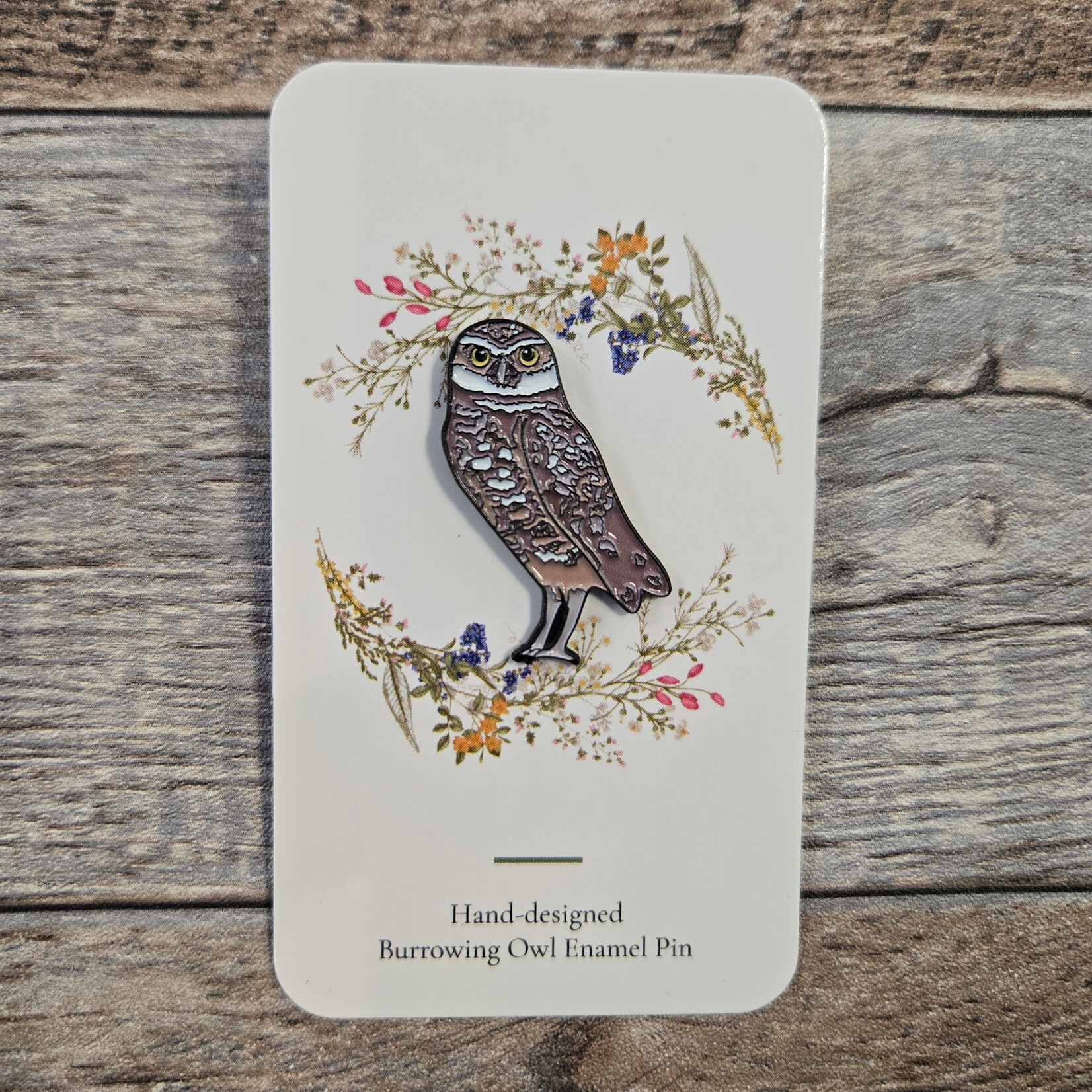 Jasper's Burrowing Owl Enamel Pin