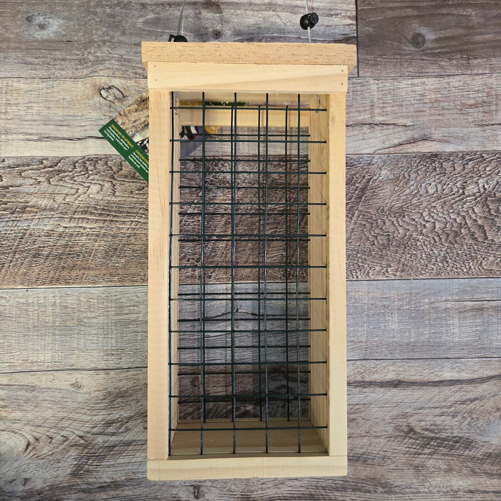Pinebush Wood High Capacity Suet Feeder