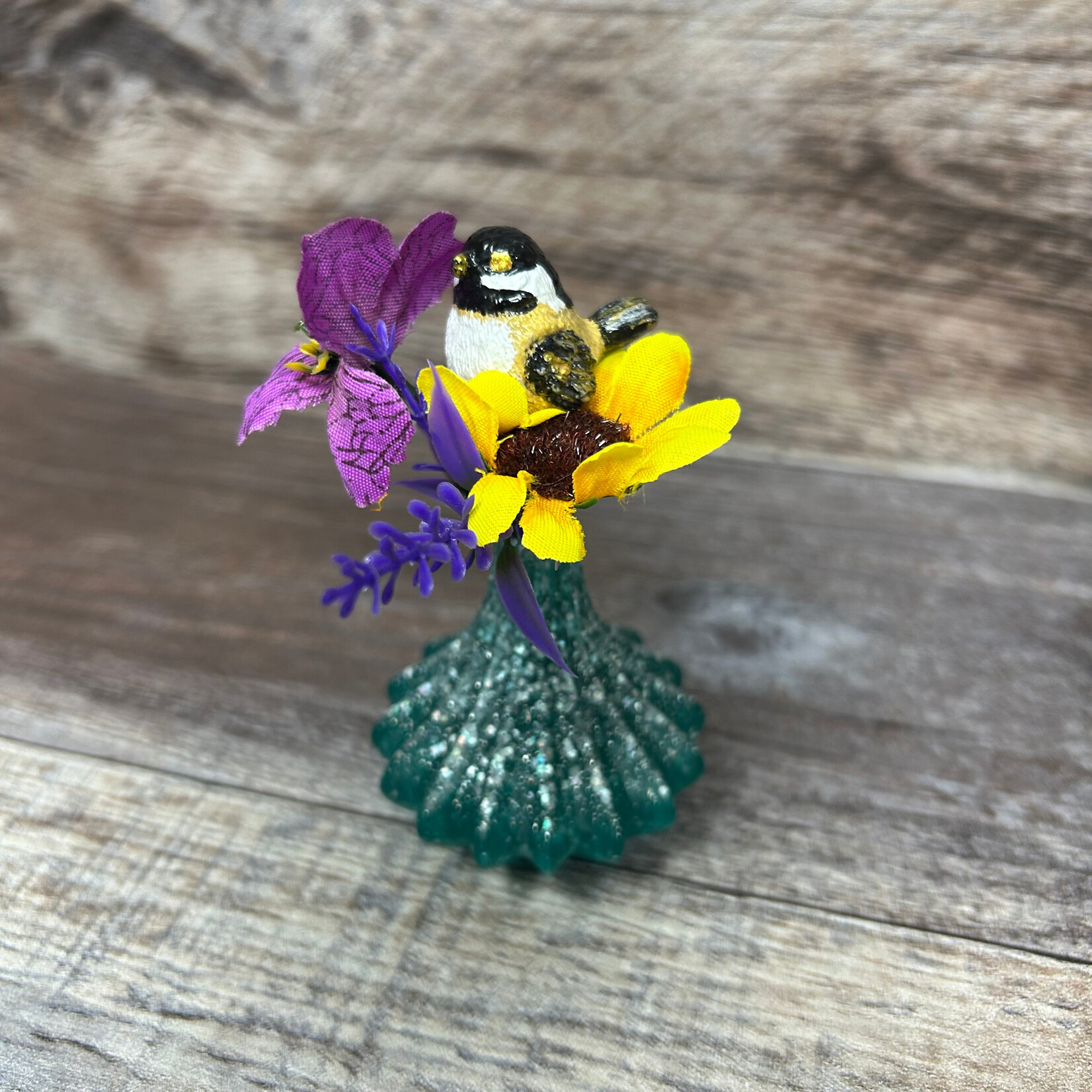 Chickadee Art - Mini Bouquet