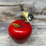 Chickadee Art - Chickadee and Apple