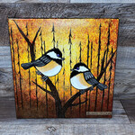 Chickadee Art - Acrylic Painting (Hailey and Bailey)