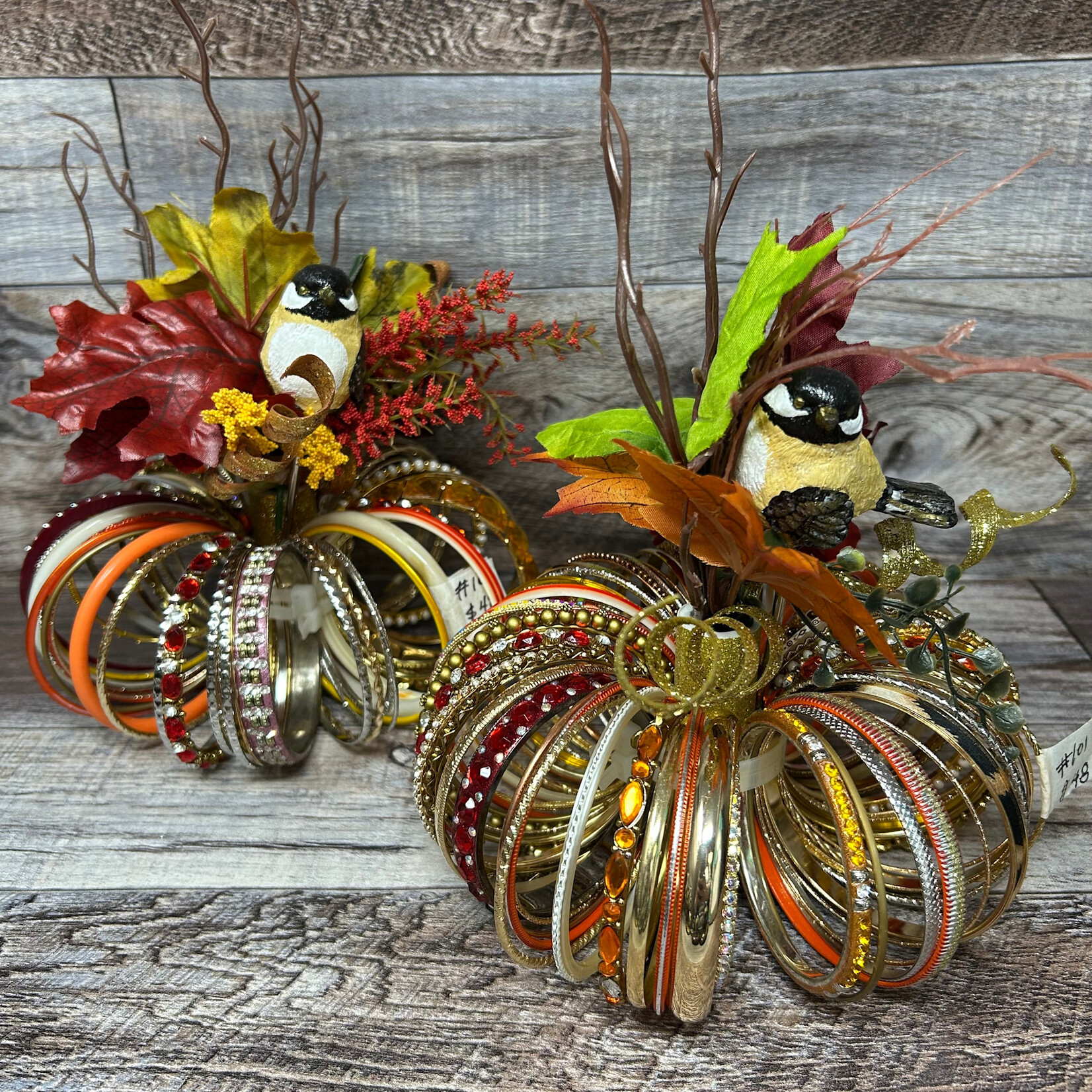 Chickadee Art - Bracelet Pumpkin