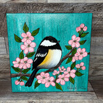 Chickadee Art - Acrylic Painting (Amelie)