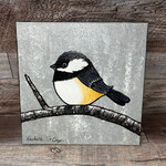 Chickadee Art - Acrylic Painting (Audrey)