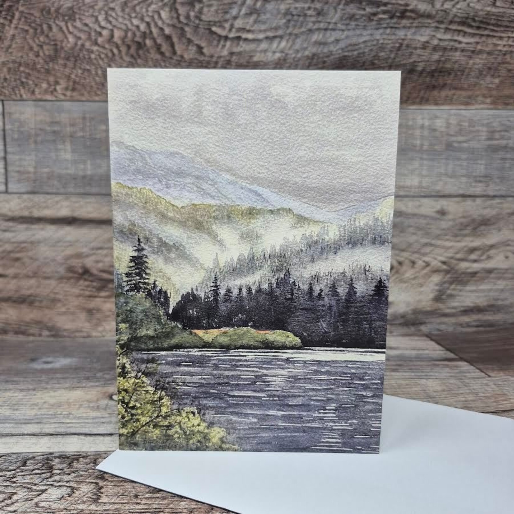Dalouie's Greeting Card - Cloudy Bear Lake