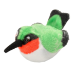 Wild Republic Audubon Plush Bird Ruby-throated Hummingbird