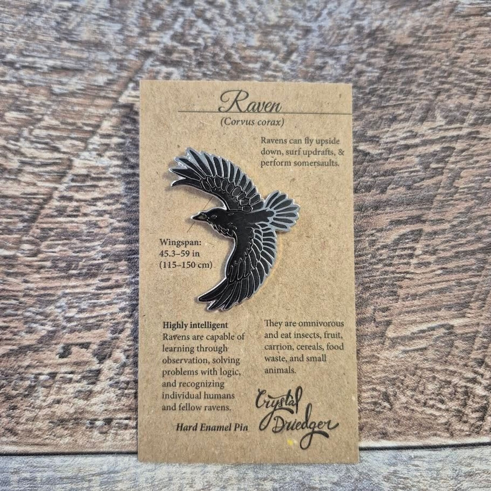 Crystal Driedger Pin - Raven