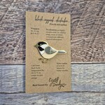 Crystal Driedger Pin - Chickadee Sitting
