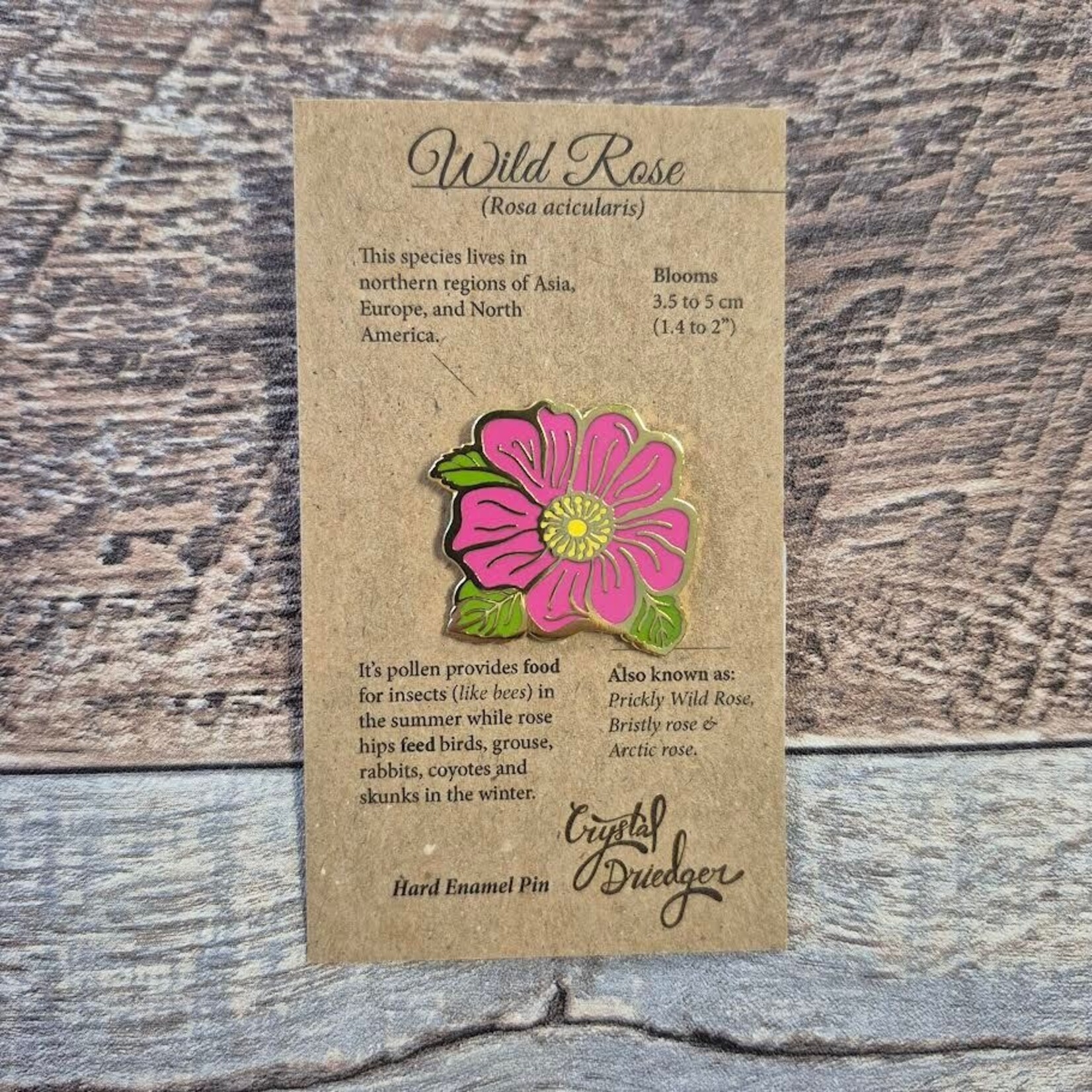 Crystal Driedger Pin - Wild Rose
