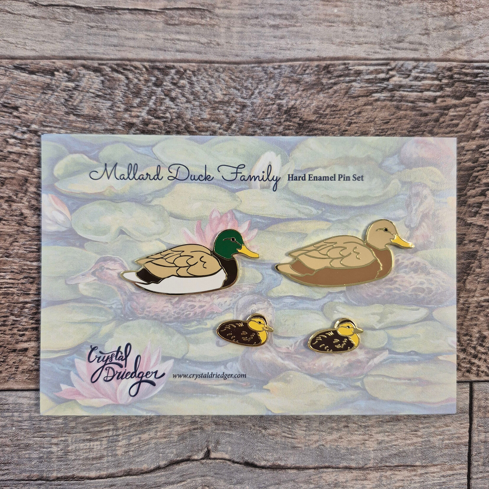 Crystal Driedger Pin - Duck Family