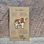 Crystal Driedger Pin - Brown Cow