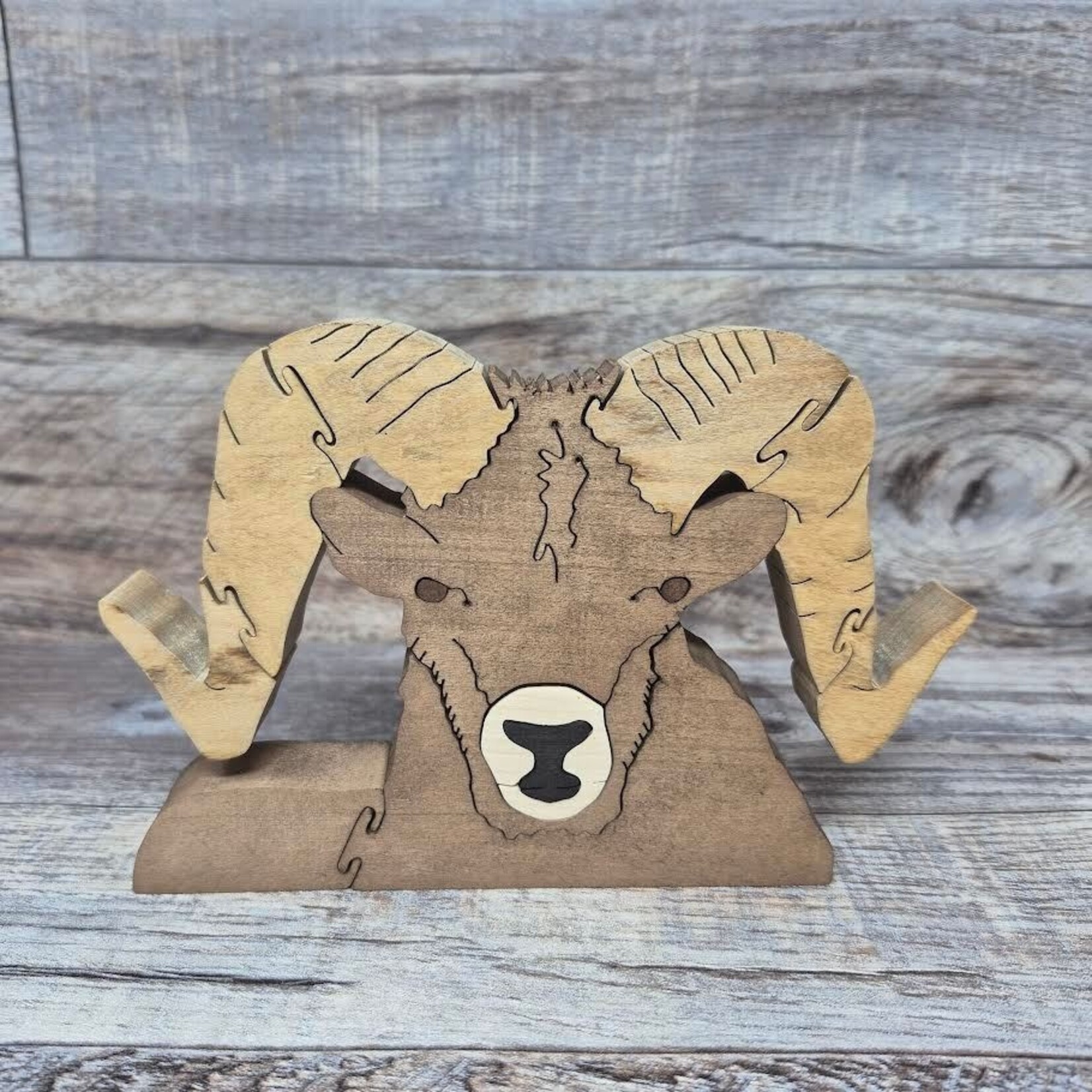 Brian's Wood Puzzle - Big Horn Sheep