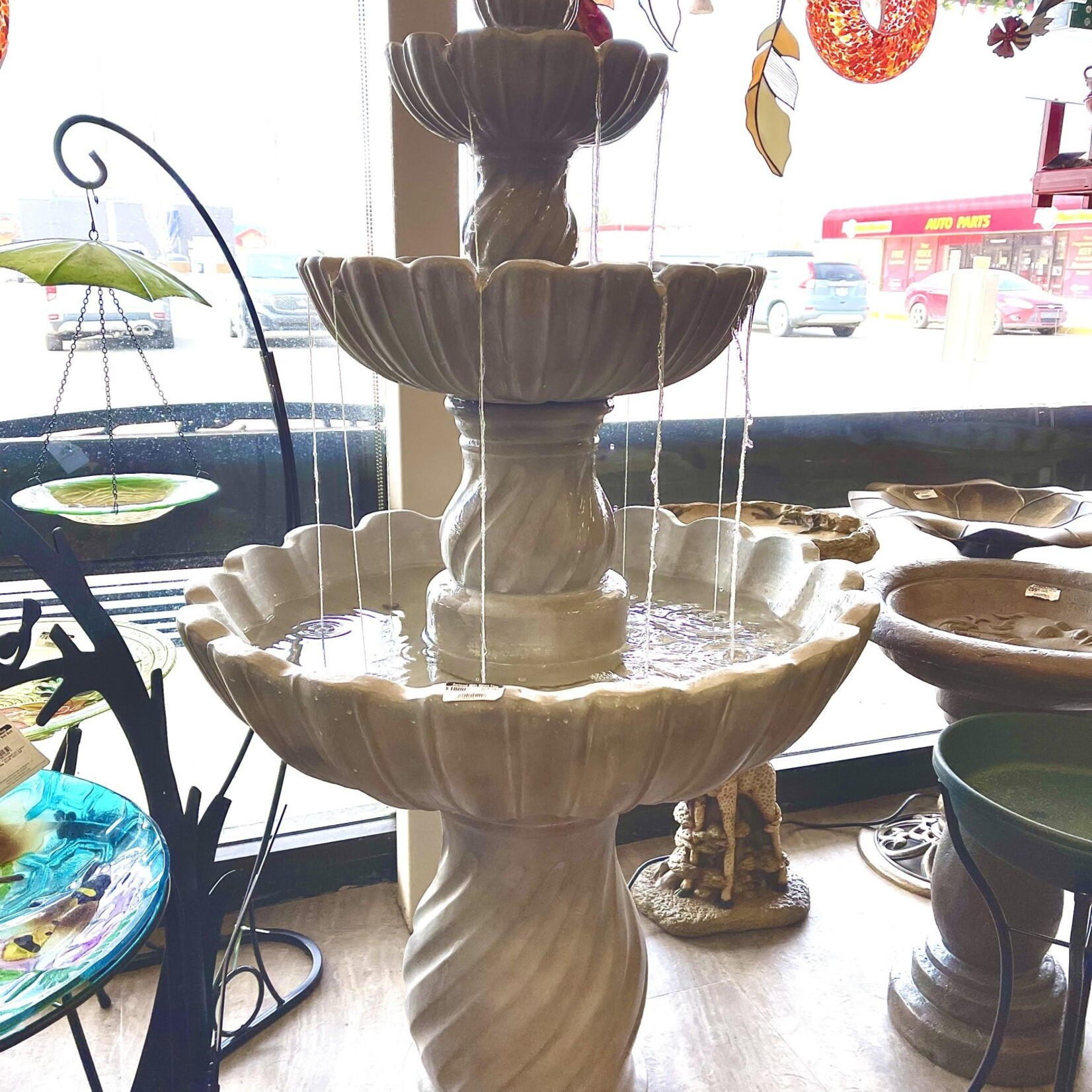 Angelo Concrete Work Ltd Concrete Bird Bath and Fountain -  3 Tier