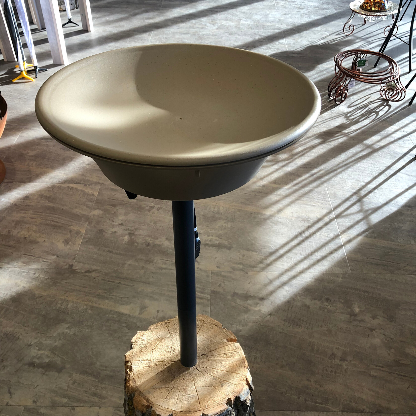 14" Heated Bird Bath Deck/Pole