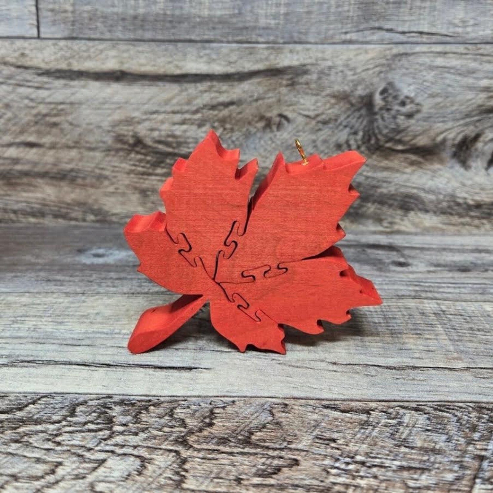 Brian's Wood Puzzle - Maple Leaf Tree Ornament