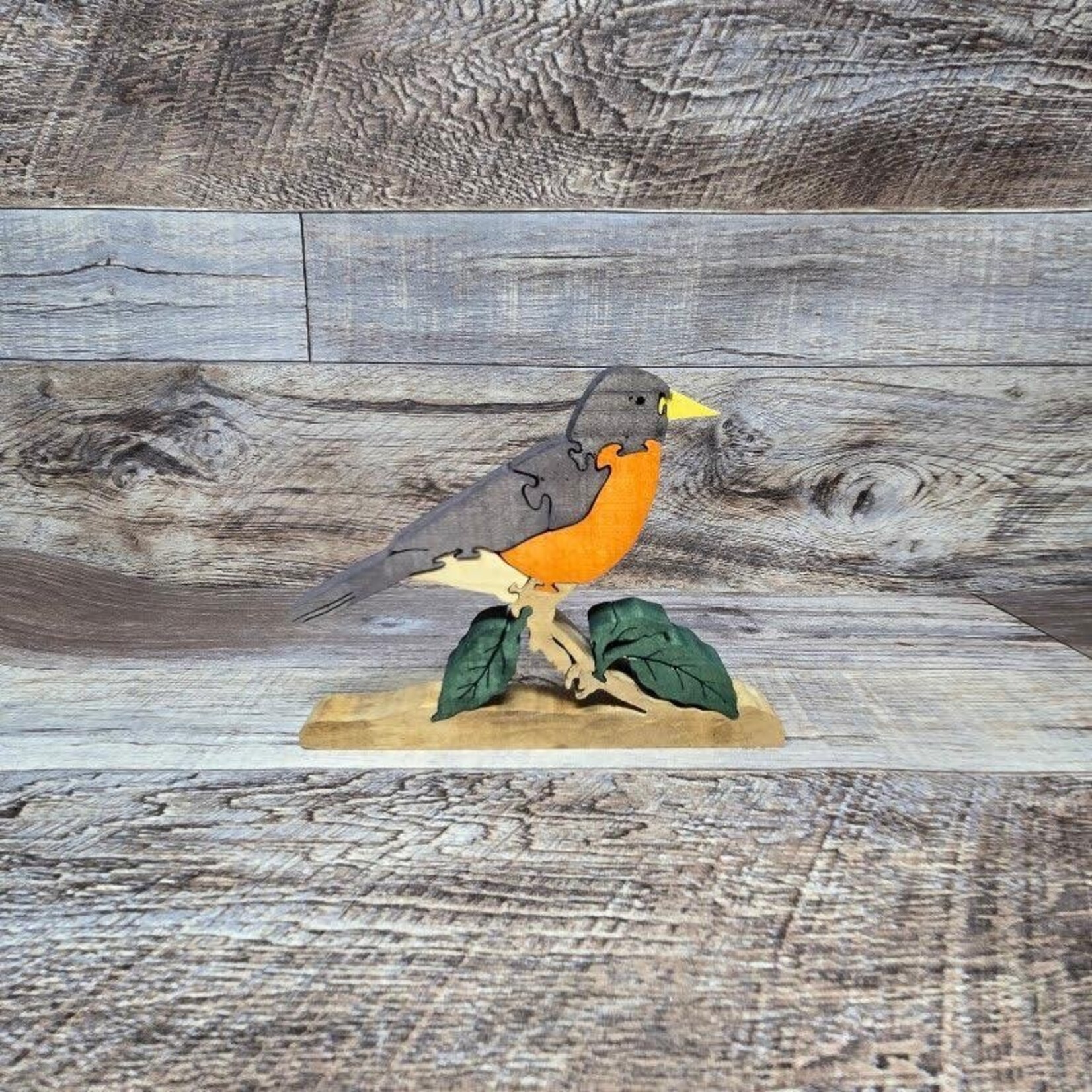 Brian's Wood Puzzle - Robin