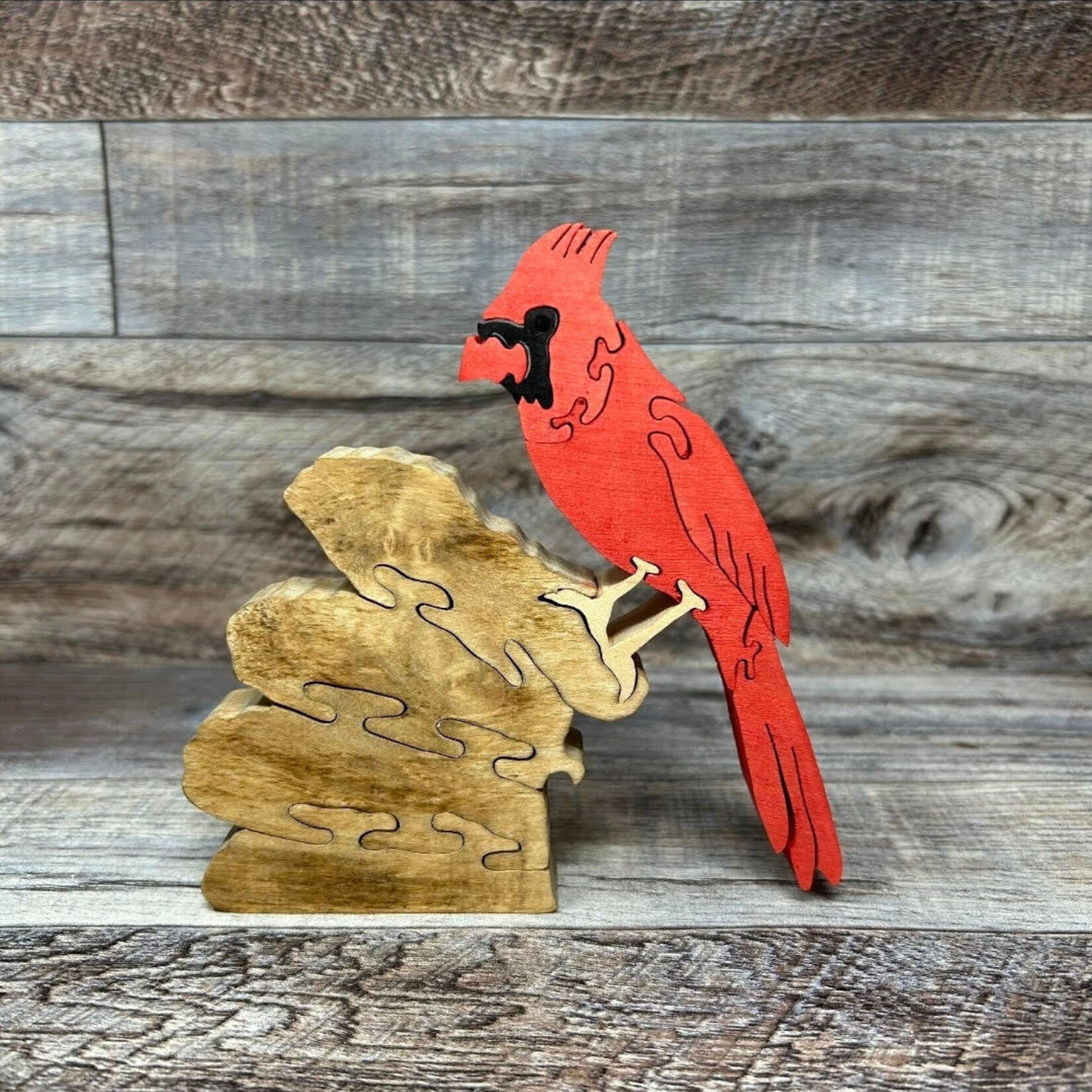 Brian's Wood Puzzle - Cardinal