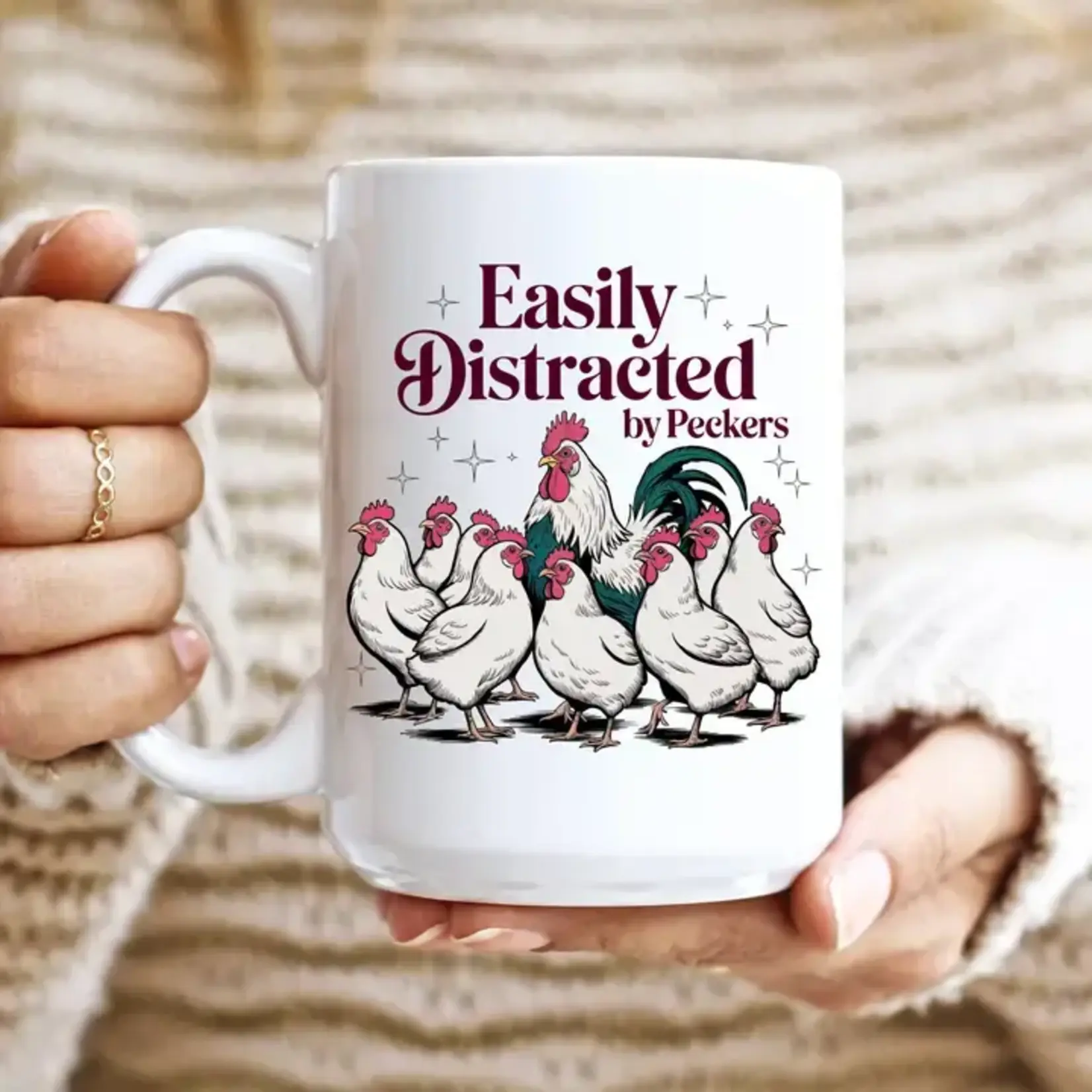 Easily Distracted By Peckers Mug