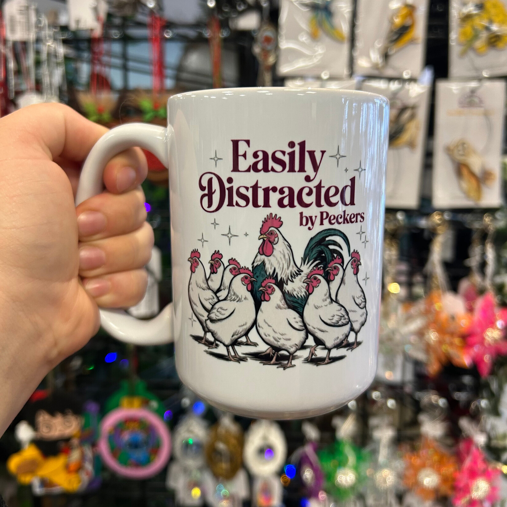 Easily Distracted By Peckers Mug