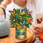 Fresh Cut Paper Mini Bouquet & Card - Butterfly